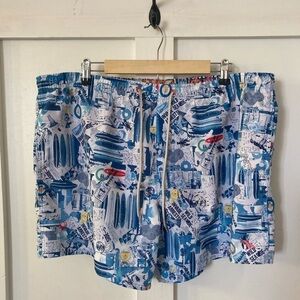 Ted Baker London size 6 swim shorts trunks graphic surf lined
